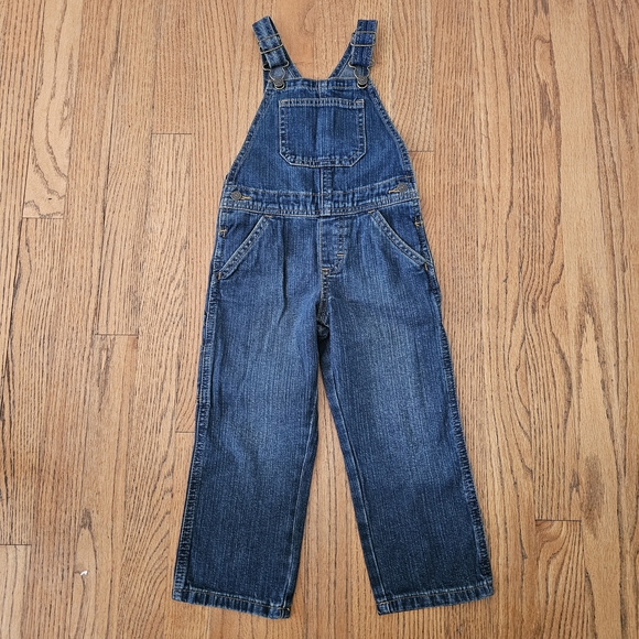 NWT! Wrangler Classic Blue Kids Overalls Size 4T - Picture 1 of 6